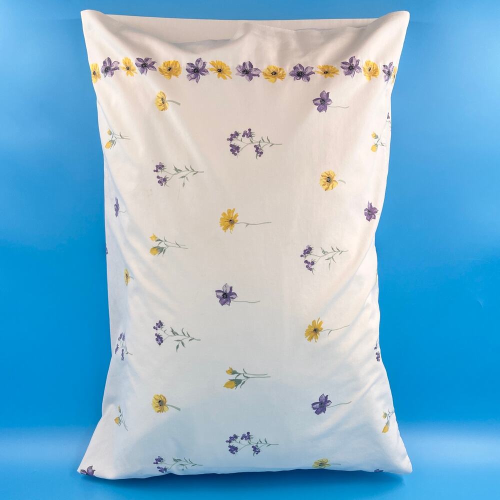 Vintage Cottagecore Floral Pillowcase 90s 1990s JCPenney